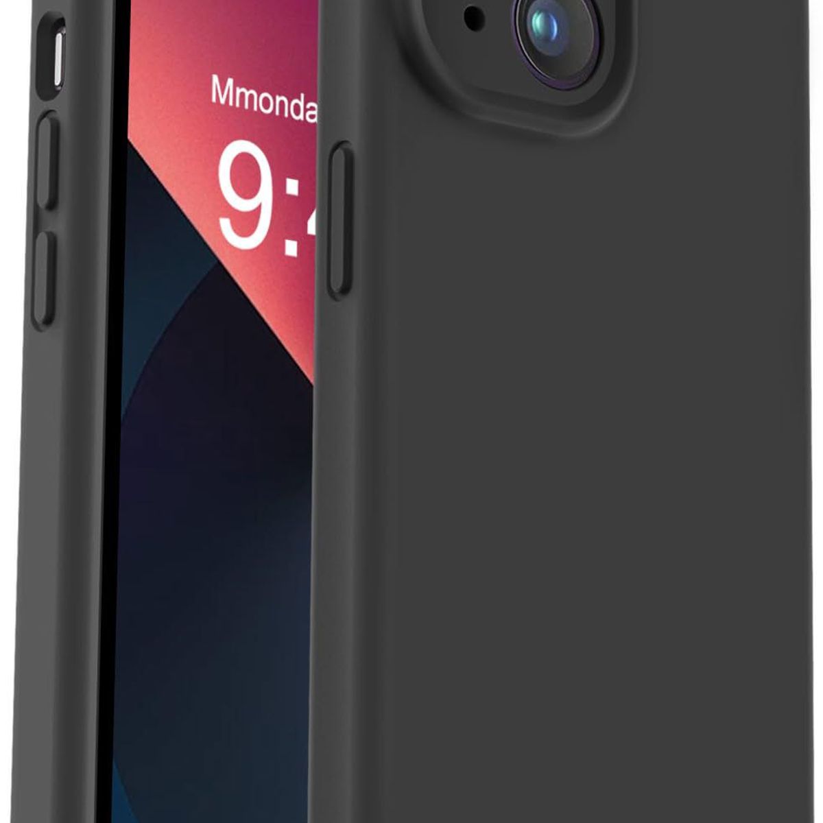 GENERICO - Carcasa Silicona Para IPhone 13 - 14 Normal - Negro