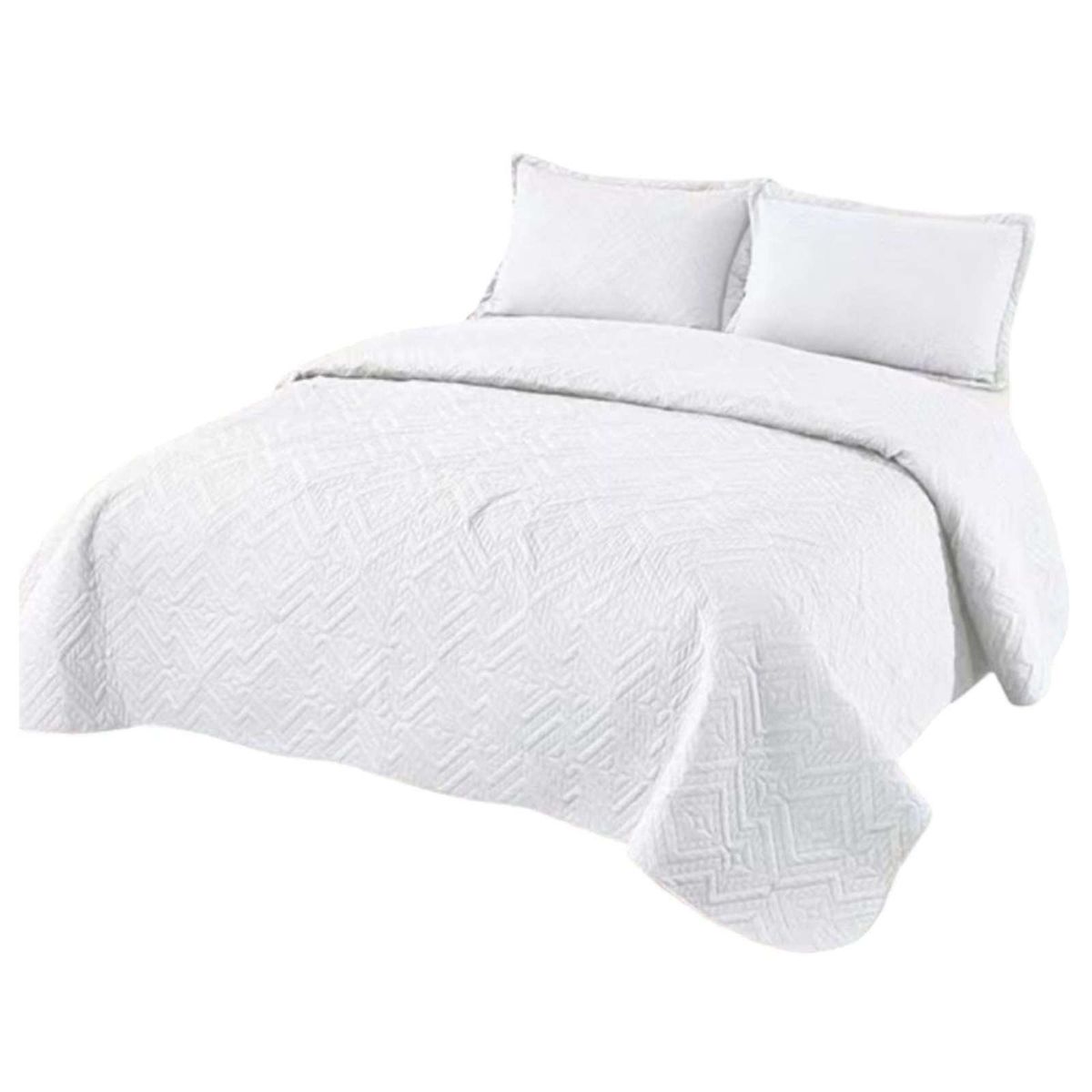 GENERICO - Cubrecama SUPER KING Quilt reversible Elegante