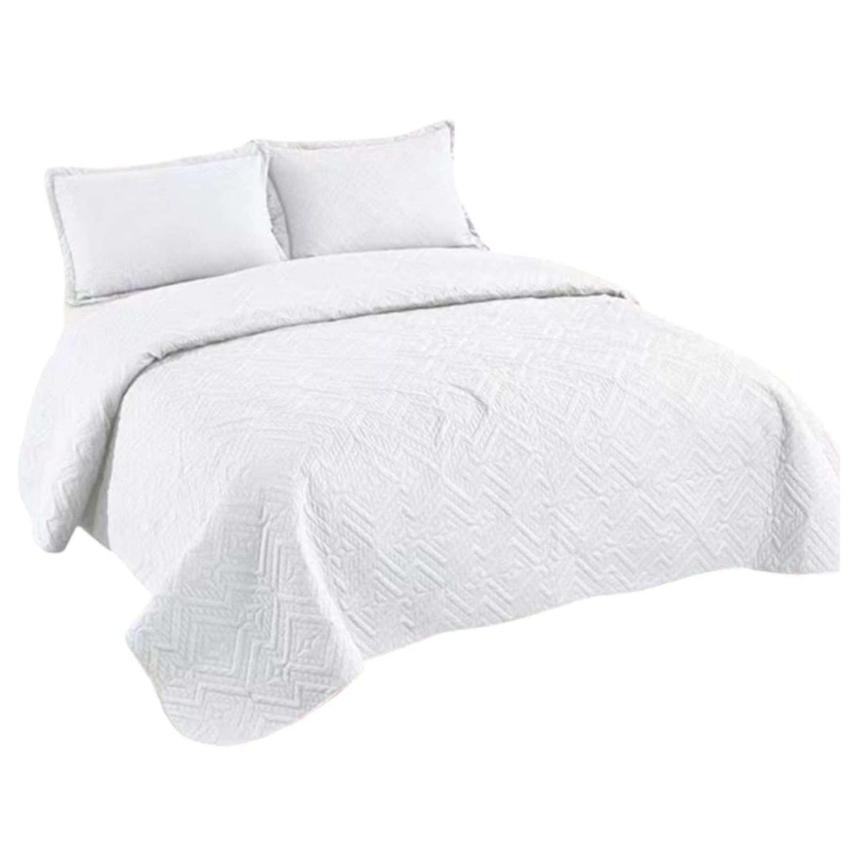GENERICO - Cubrecama SUPER KING Quilt reversible Elegante