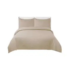 GENERICO - Cubrecama SUPER KING Quilt reversible Elegante