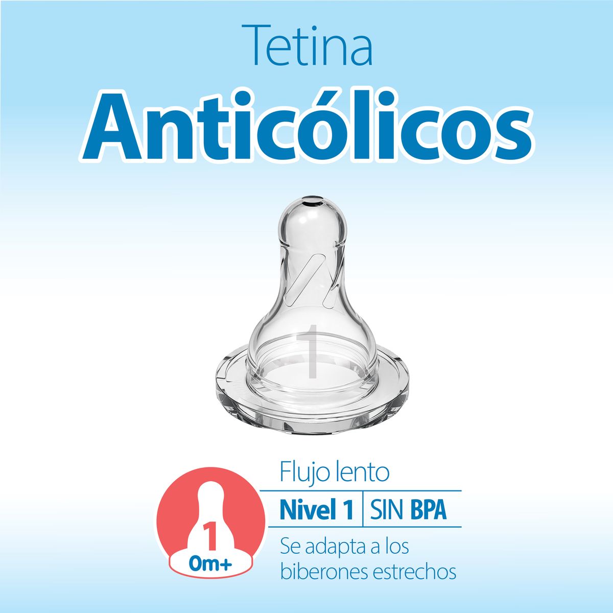 DR BROWN'S - Tetinas para Mamadera Dr Brown´s Estándar Anticólicos Recien Nacido 0M+ 2unidades