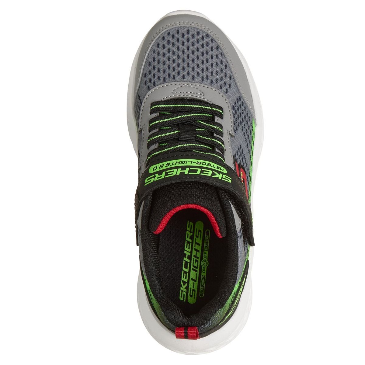 SKECHERS - Zapatillas Niño Meteor-Lights 20 Gris Skechers