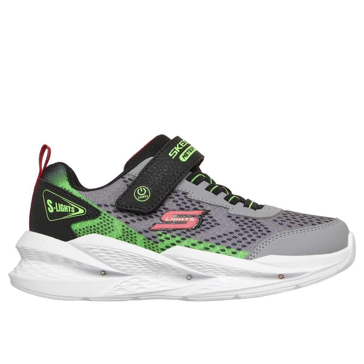 SKECHERS - Zapatillas Niño Meteor-Lights 20 Gris Skechers