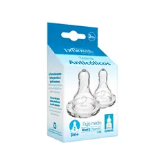 DR BROWNS - Tetinas para Mamadera Dr Brown´s Estándar Anticólicos 3M+ 2unidades