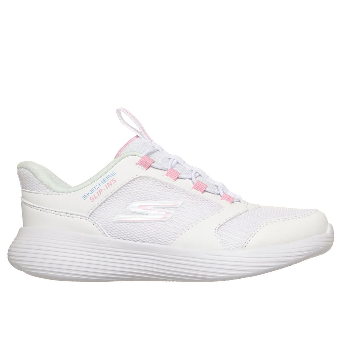 SKECHERS - Zapatillas Niña Slip-ins Go Run400V2 T-Speed Blanco Skechers