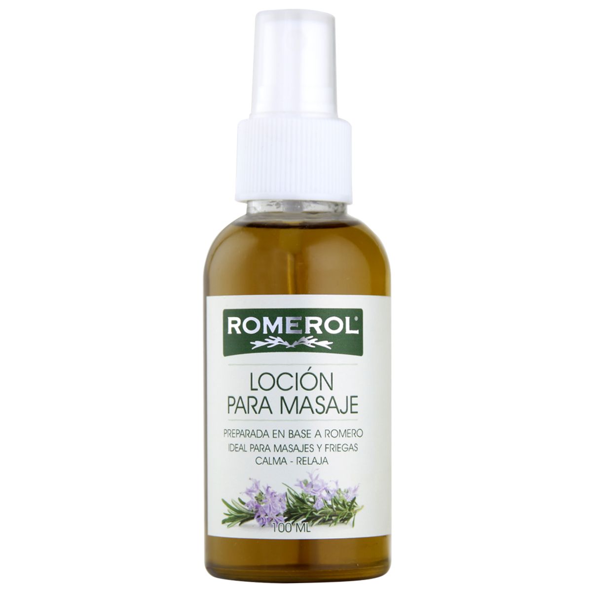 ROMEROL - Loción De Romero Romerol Para Masajes Y Alivio Muscular 100 Ml Natural