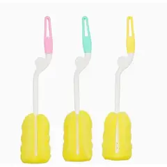 GENERICO - Pack 3 Cepillos Para Mamadera Esponja Suave 29cm Lavable