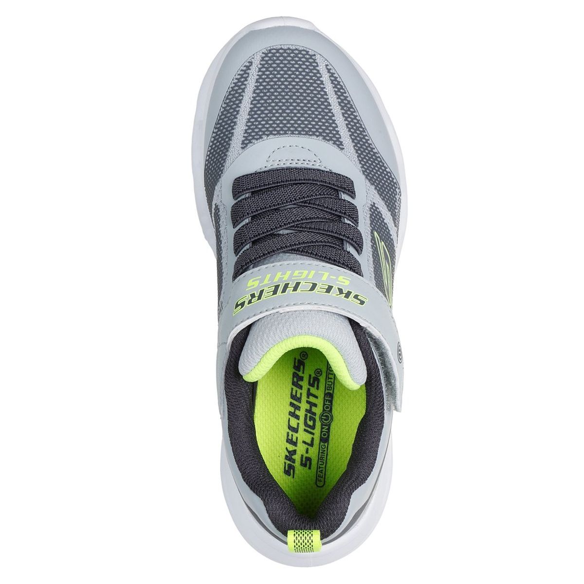 SKECHERS - Zapatillas Niño Glide-Step Lights Gris Skechers
