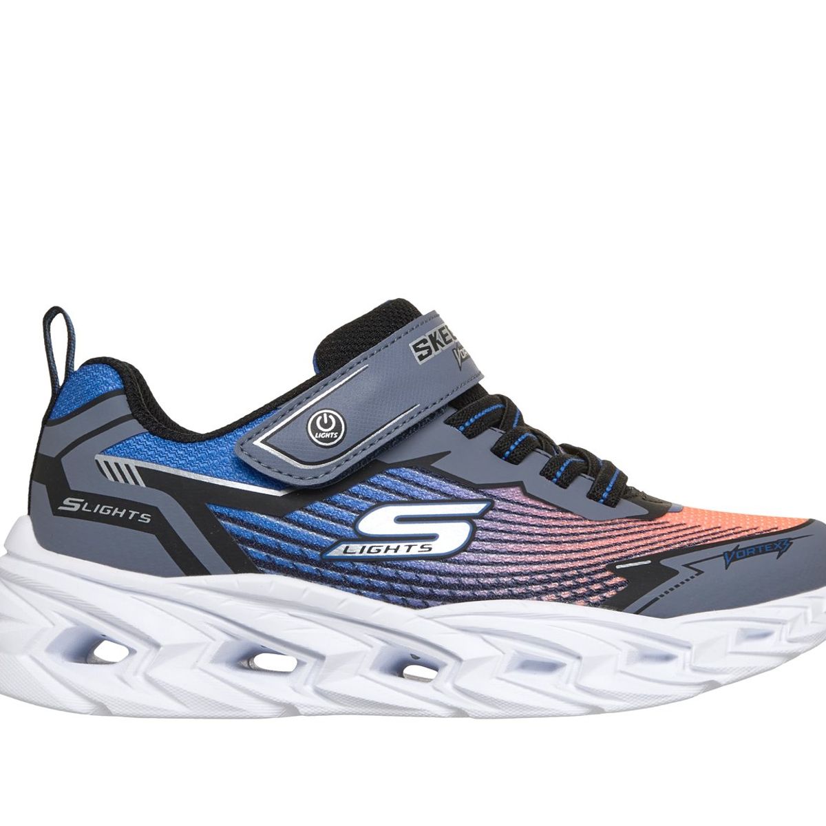 SKECHERS - Zapatillas Niño Vortex 30 Gris naranjo Skechers