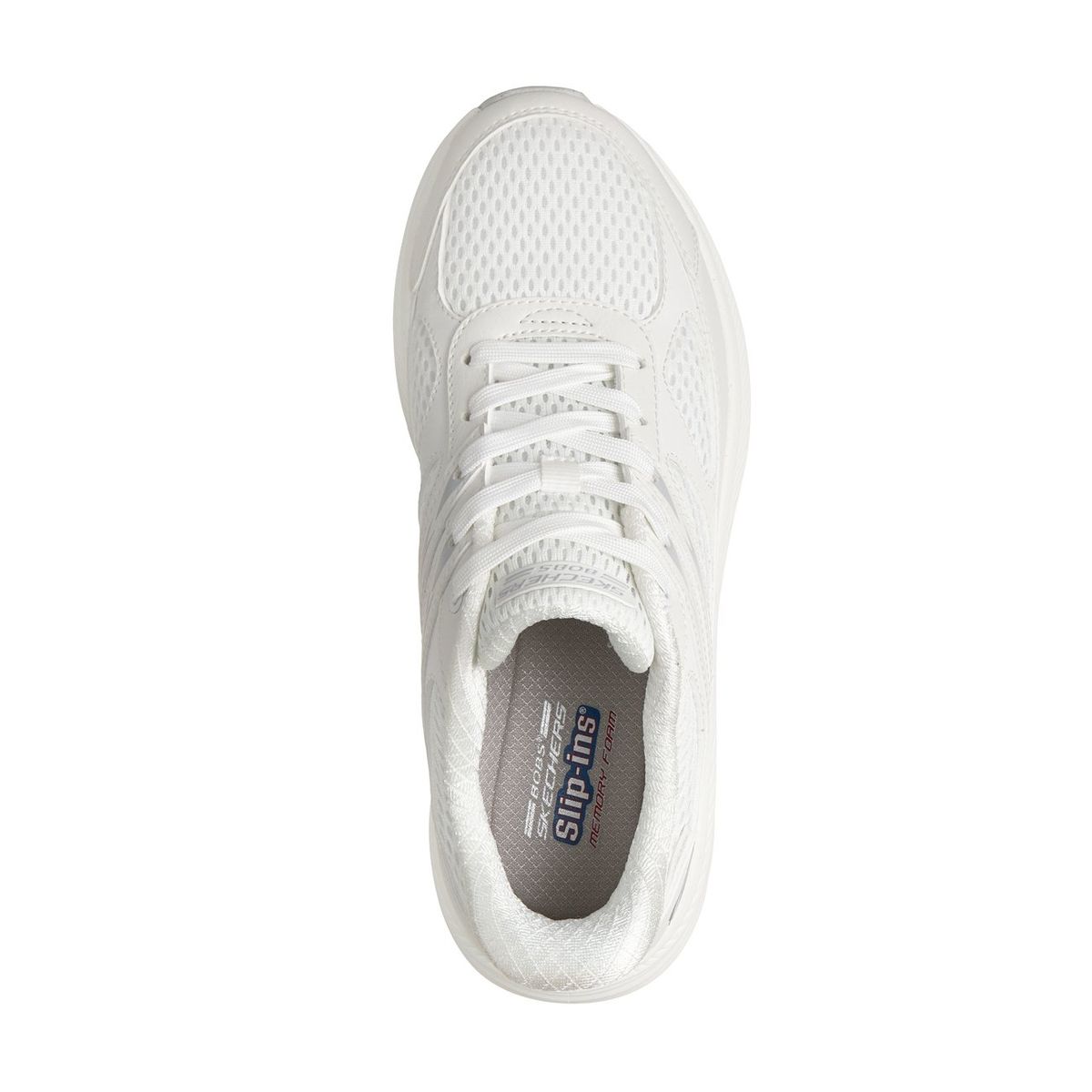 SKECHERS - Zapatillas Mujer Slip-ins BobsSkillz Layered Blanco Skechers