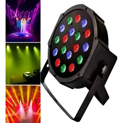 GENERICO - Foco Proyector 18 Led Rgb 4 En 1 Dmx512