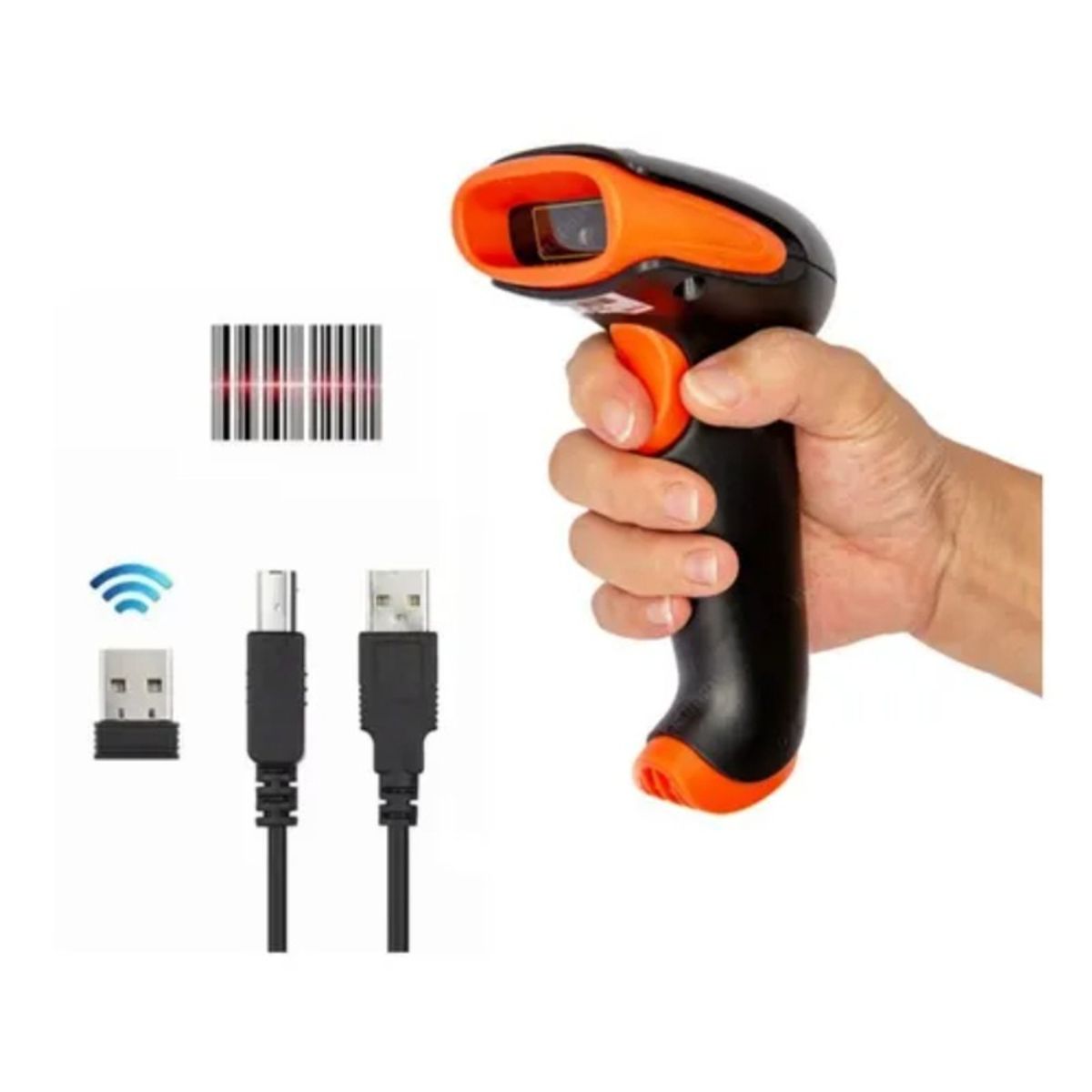 GENERICO - Lector Escáner De Código De Barras Inalámbrico 1d