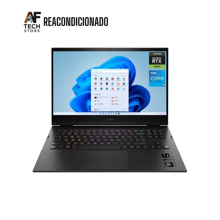 Notebook OMEN Gaming i5-11400H 32GB 512GB RTX3060 Edición Exclusiva Win Office Reacondicionado