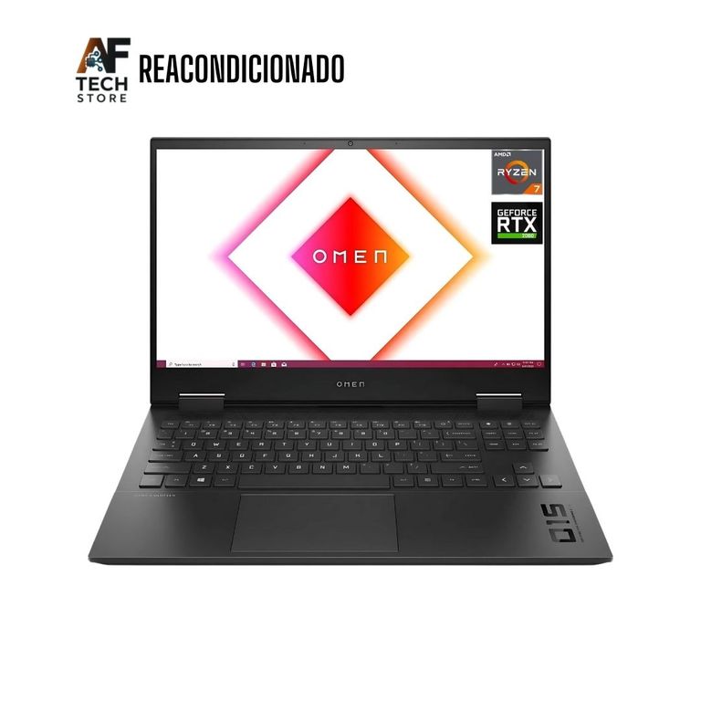 Notebook OMEN Ryzen 7 4800H 16GB 256GB RTX2060 – Edición Exclusiva – Win + Office – Reacondicionado