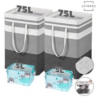 Set 4 Cestos Canastos Ropa Sucia Organización Plegable 160L