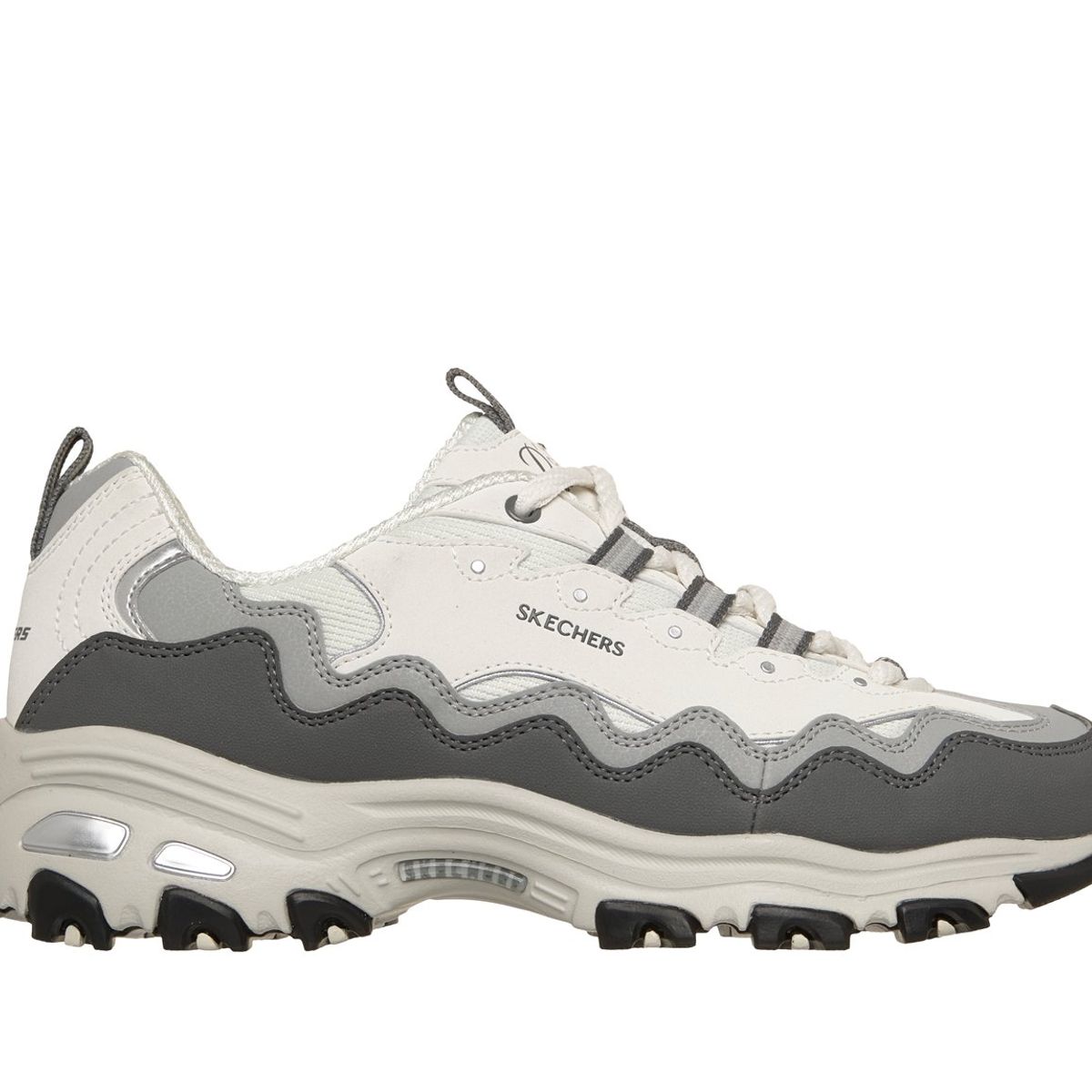SKECHERS - Zapatillas Mujer DLites Celeste Gris Skechers