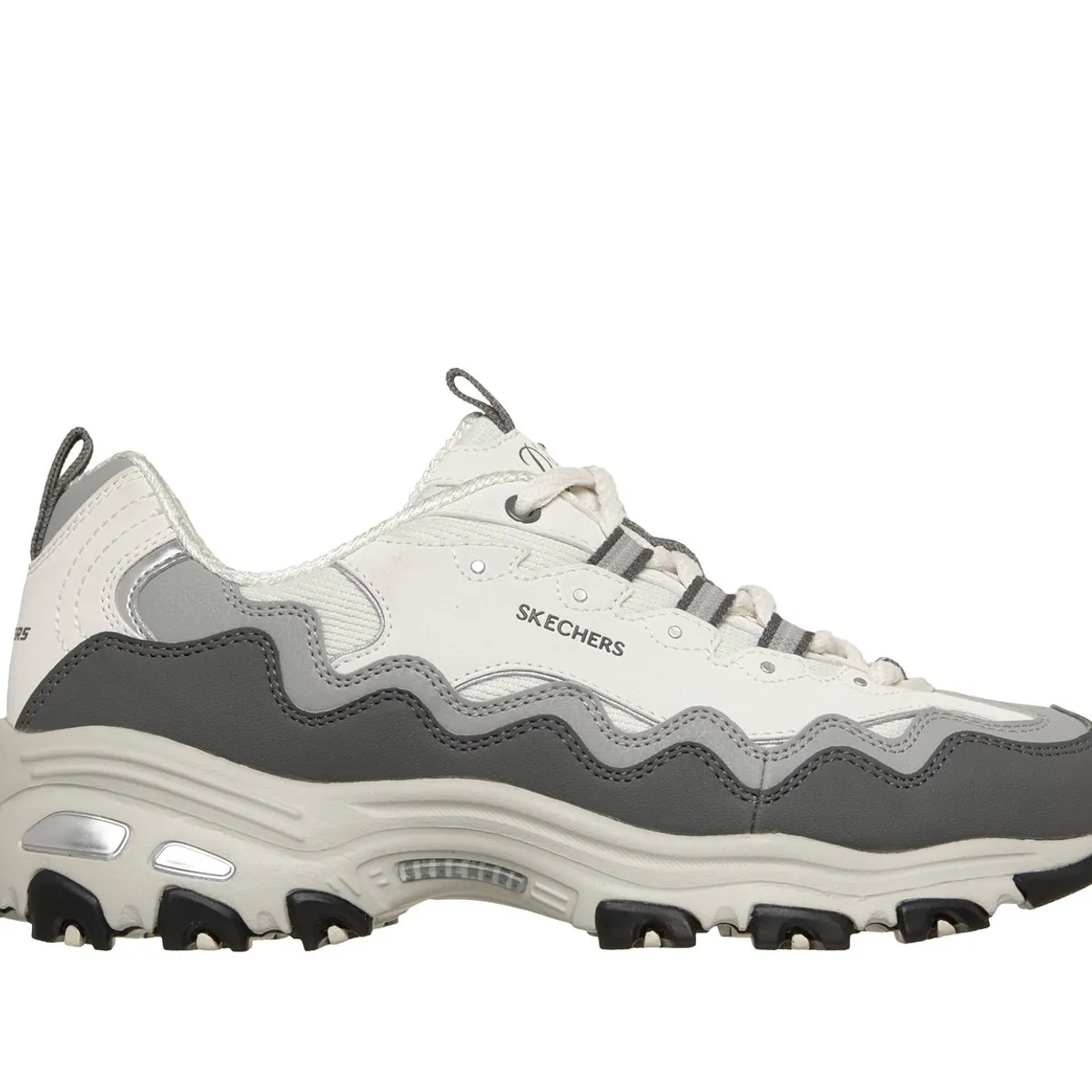 SKECHERS - Zapatillas Mujer DLites Celeste Gris Skechers