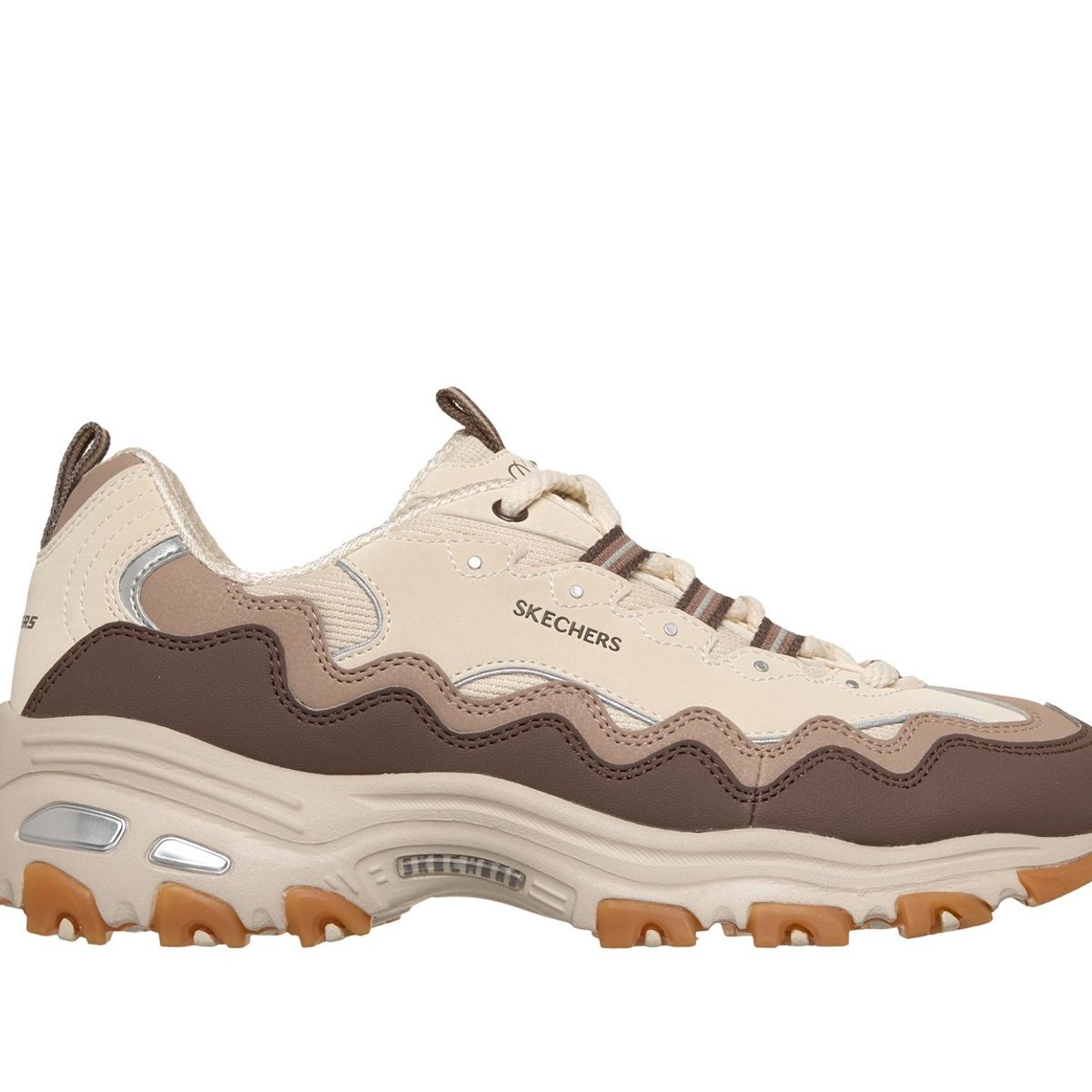 SKECHERS - Zapatillas Mujer DLites Beige Skechers
