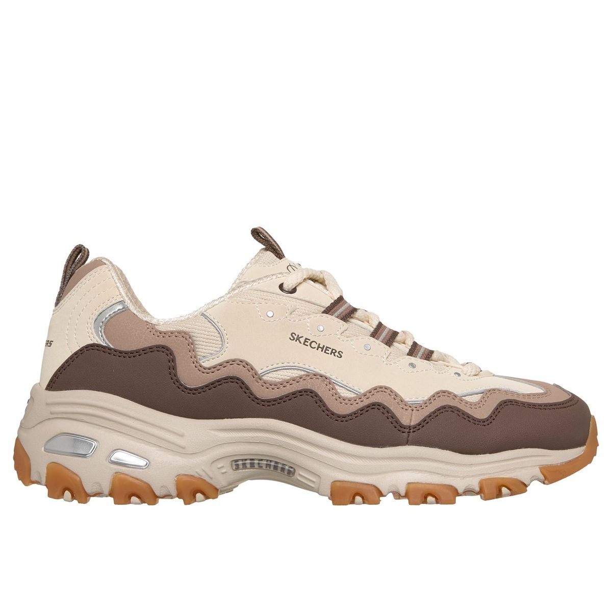 SKECHERS - Zapatillas Mujer DLites Beige Skechers