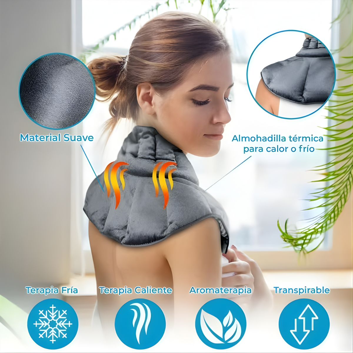 GENERICO - Compresa Gel Para Cuello Hombros Terapéutica Frío Calor