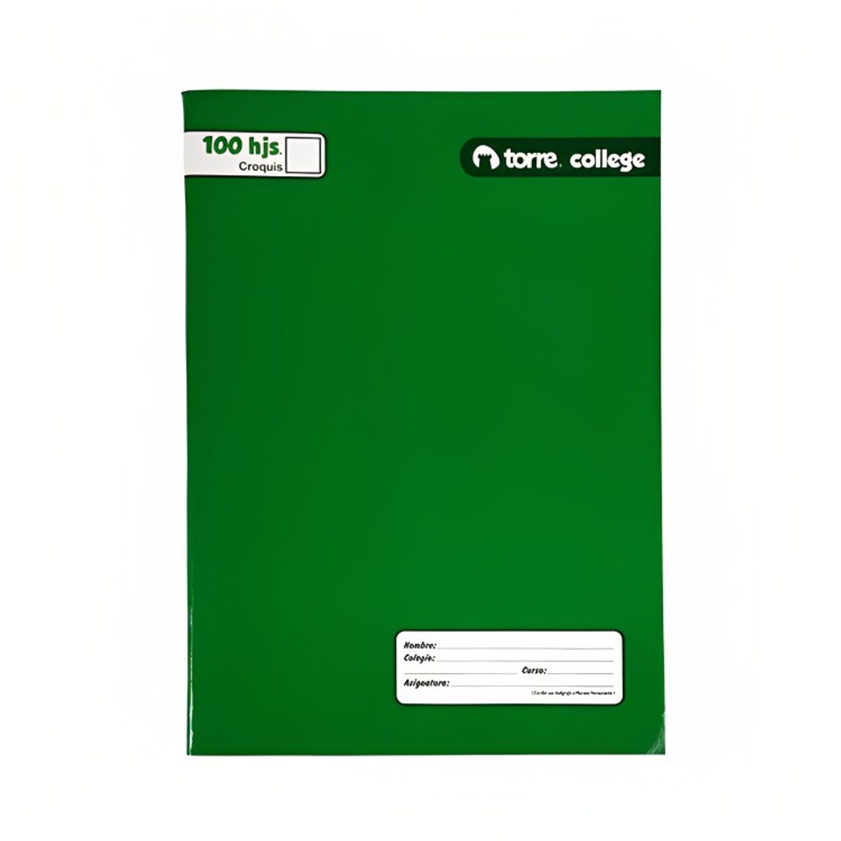 TORRE - Pack 4 Cuaderno College Croquis 100 Hojas