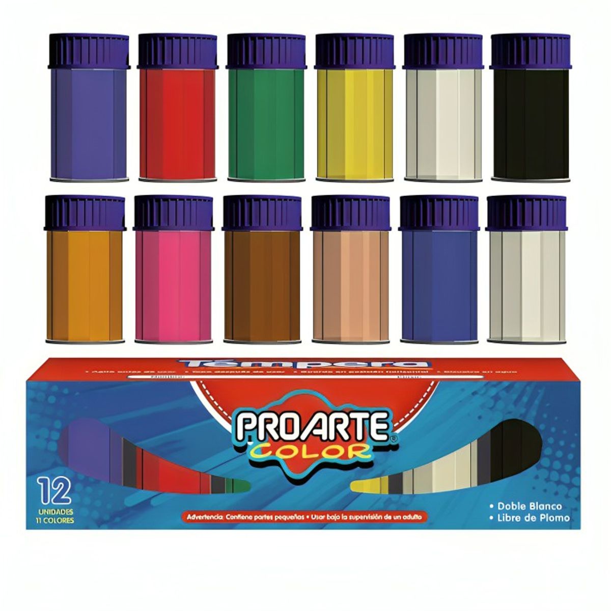 PROARTE - Pack 3 Témpera 12 Colores  Proarte