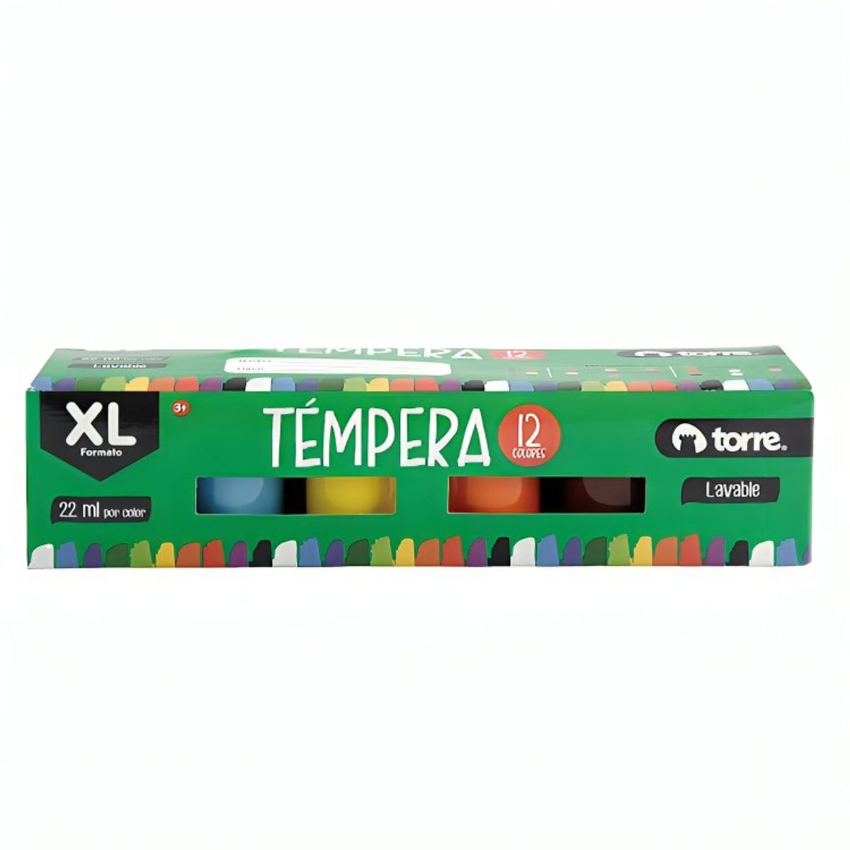 TORRE - Pack 3 Temperas 12 Colores  Torre