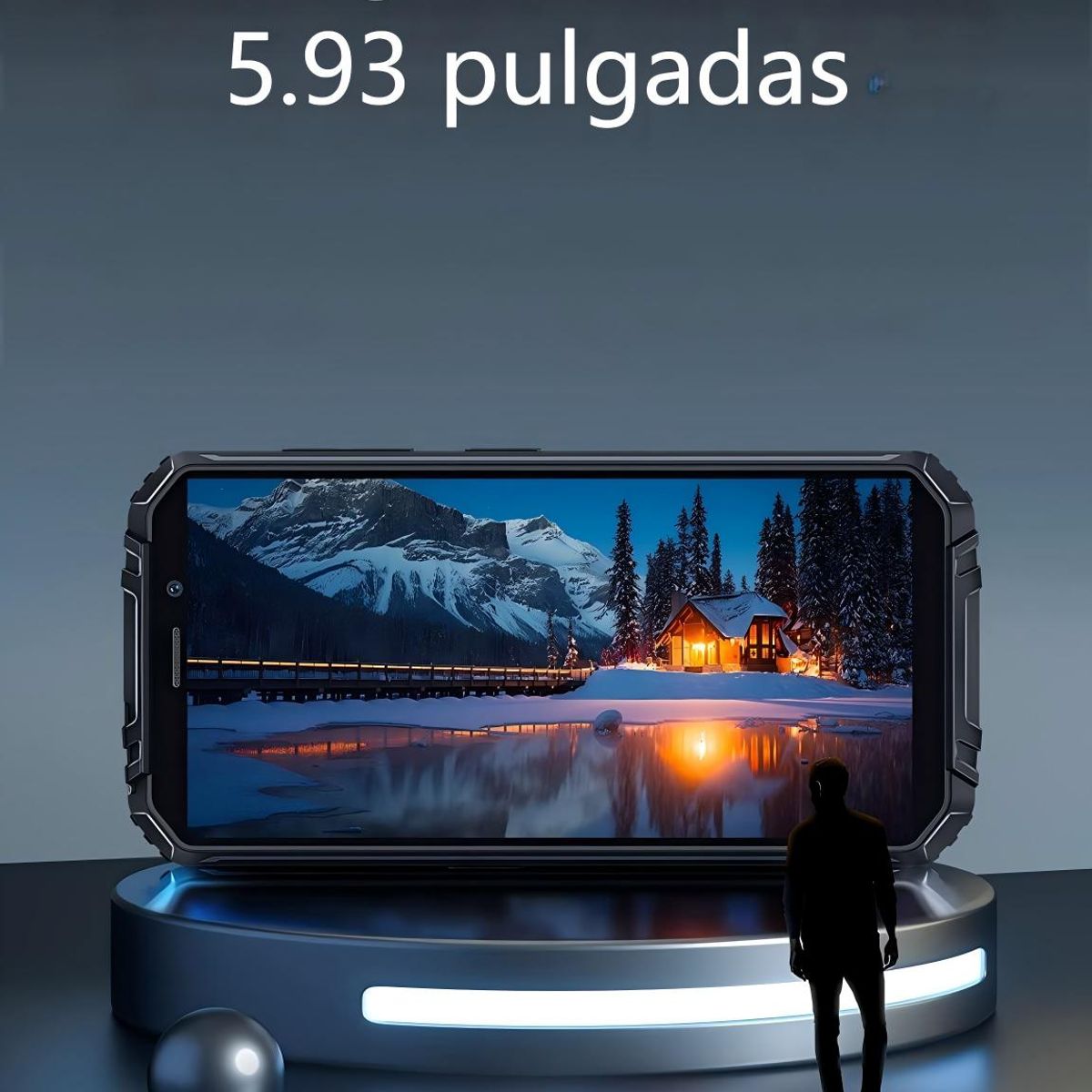 OUKITEL - OUKITEL WP18 PRO Celular 4GB+64GB Smartphone-Negro