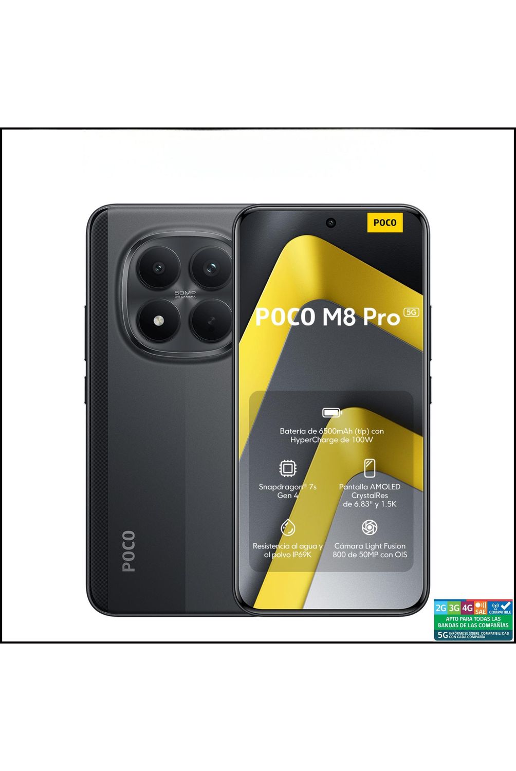XIAOMI POCO M8 Pro 5G Negro 12GB + 512GB | Falabella Chile