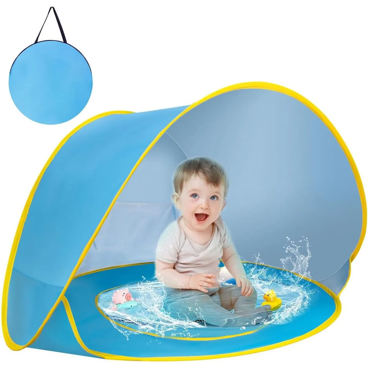 Carpa De Playa Con Piscina Pop Up Plegable Para Bebé Niños, marca EVERSO - Foto Principal