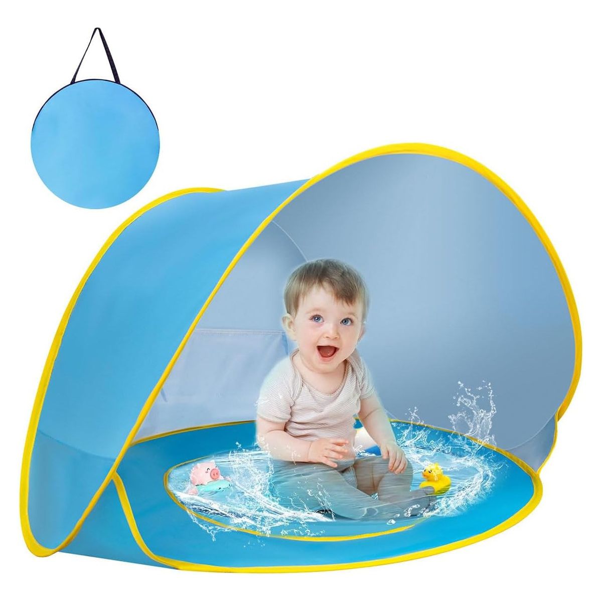 Carpa De Playa Con Piscina Pop Up Plegable Para Bebé Niños, marca EVERSO - Foto Principal