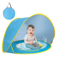 EVERSO - Carpa De Playa Con Piscina Pop Up Plegable Para Bebé Niños