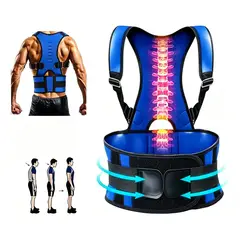 GENERICO - Corrector De Postura Con Imanes Soporte Lumbar Es Unisex