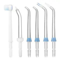 KUANGYE - Boquillas Repuesto Irrigador Dental Compatible Con Waterpulse Y Waterpik Transparente