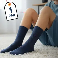 UTILISIMO - Calcetín Escolar Corto Algodón Azul Niña Niño Juvenil