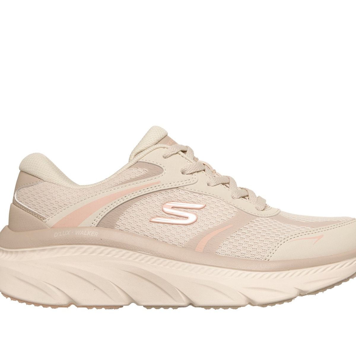 SKECHERS - Zapatillas Mujer DLux Walker 30 Beige Skechers
