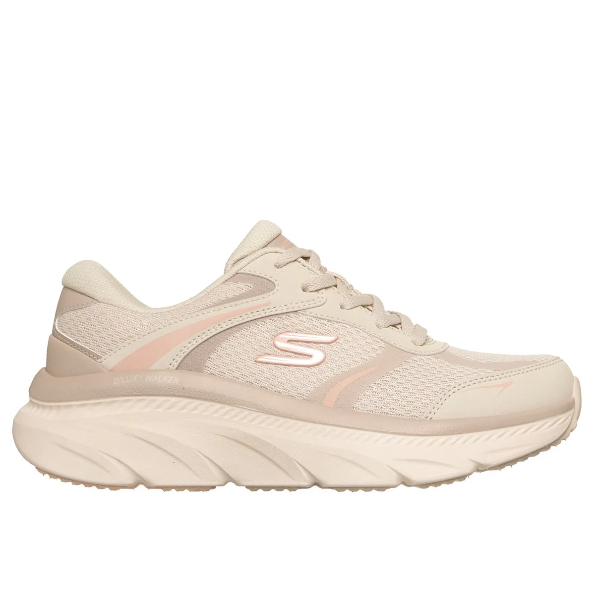 SKECHERS - Zapatillas Mujer DLux Walker 30 Beige Skechers