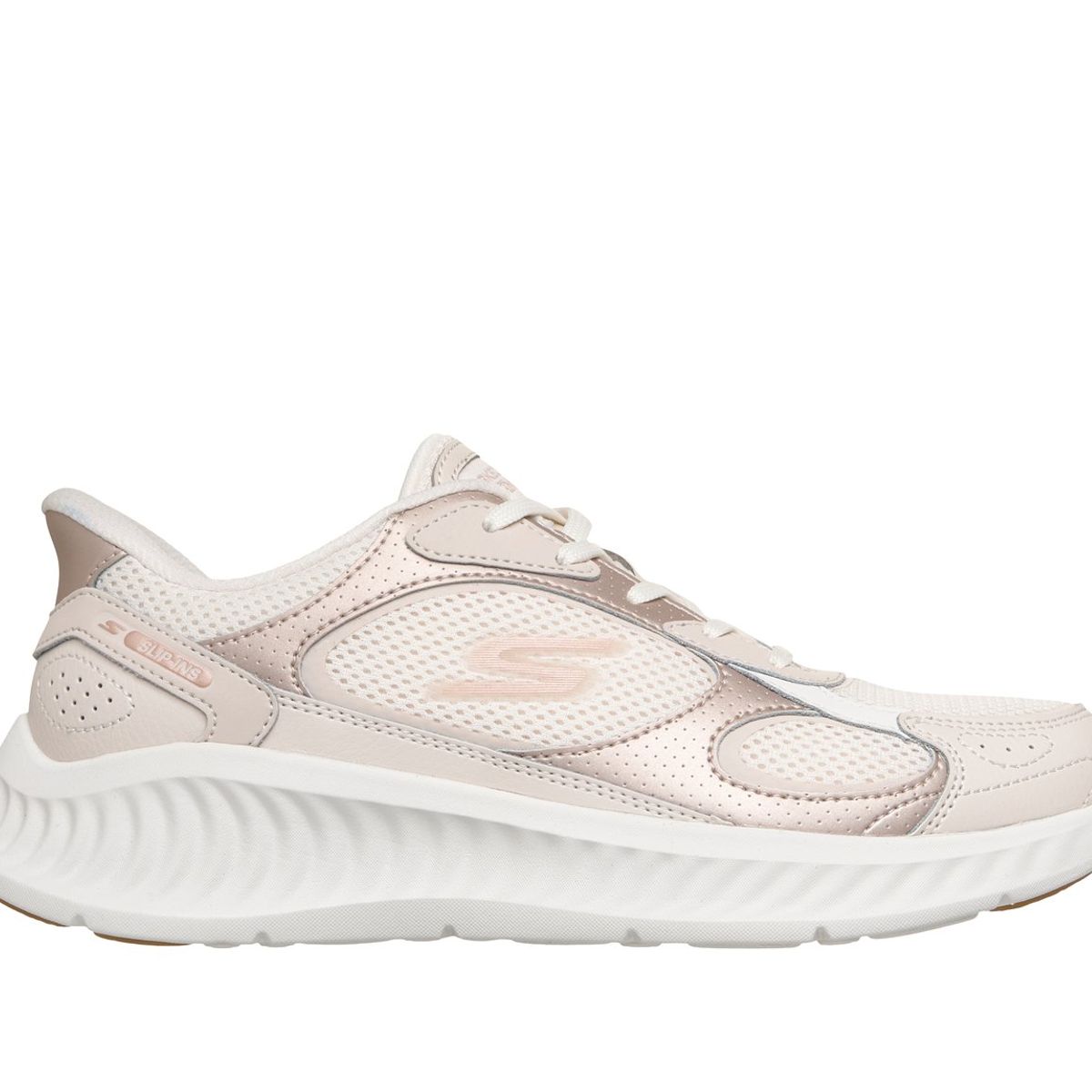 SKECHERS - Zapatillas Mujer Slip-ins Go Walk Now Beige Skechers
