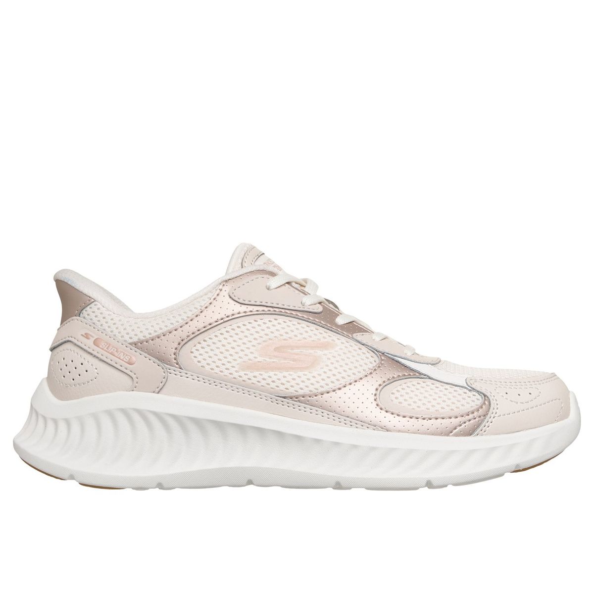 SKECHERS - Zapatillas Mujer Slip-ins Go Walk Now Beige Skechers