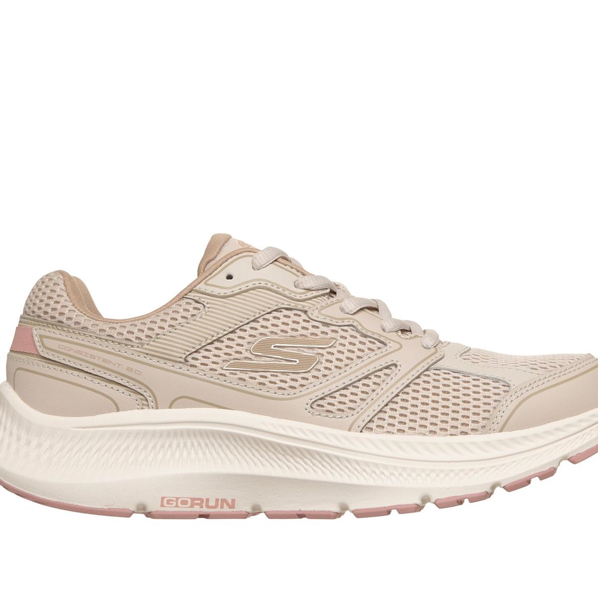 SKECHERS - Zapatillas Mujer GoRun Consistent20 Mapleton Beige Skechers