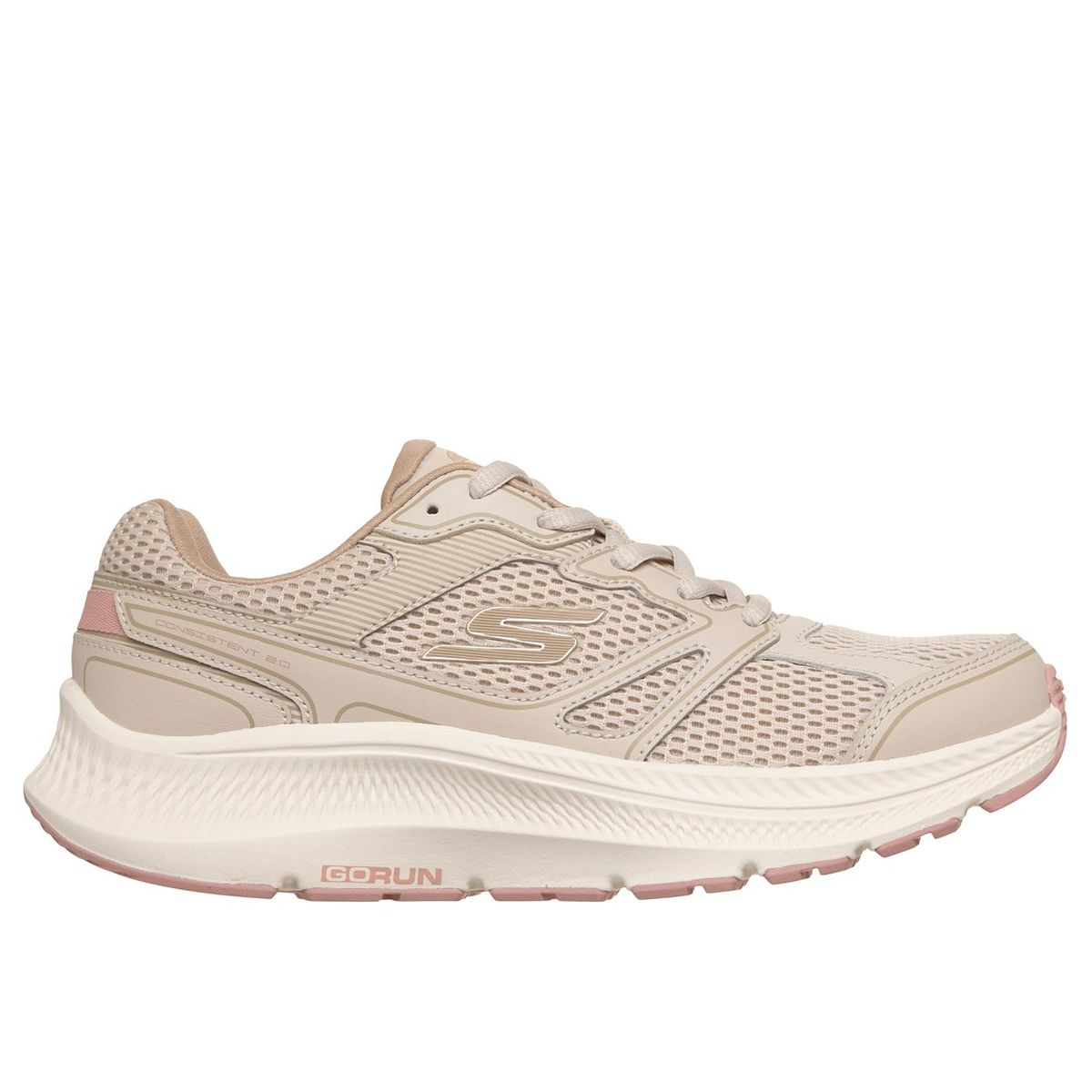 SKECHERS - Zapatillas Mujer GoRun Consistent20 Mapleton Beige Skechers