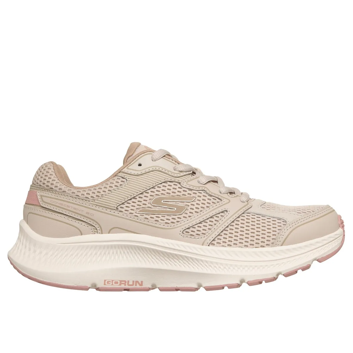 SKECHERS - Zapatillas Mujer GoRun Consistent20 Mapleton Beige Skechers