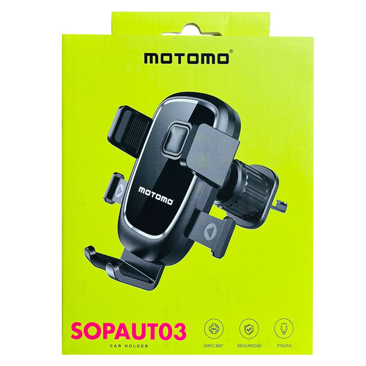 MOTOMO - Soporte Para Auto Con Sujetadores Conexión Salida De Aire