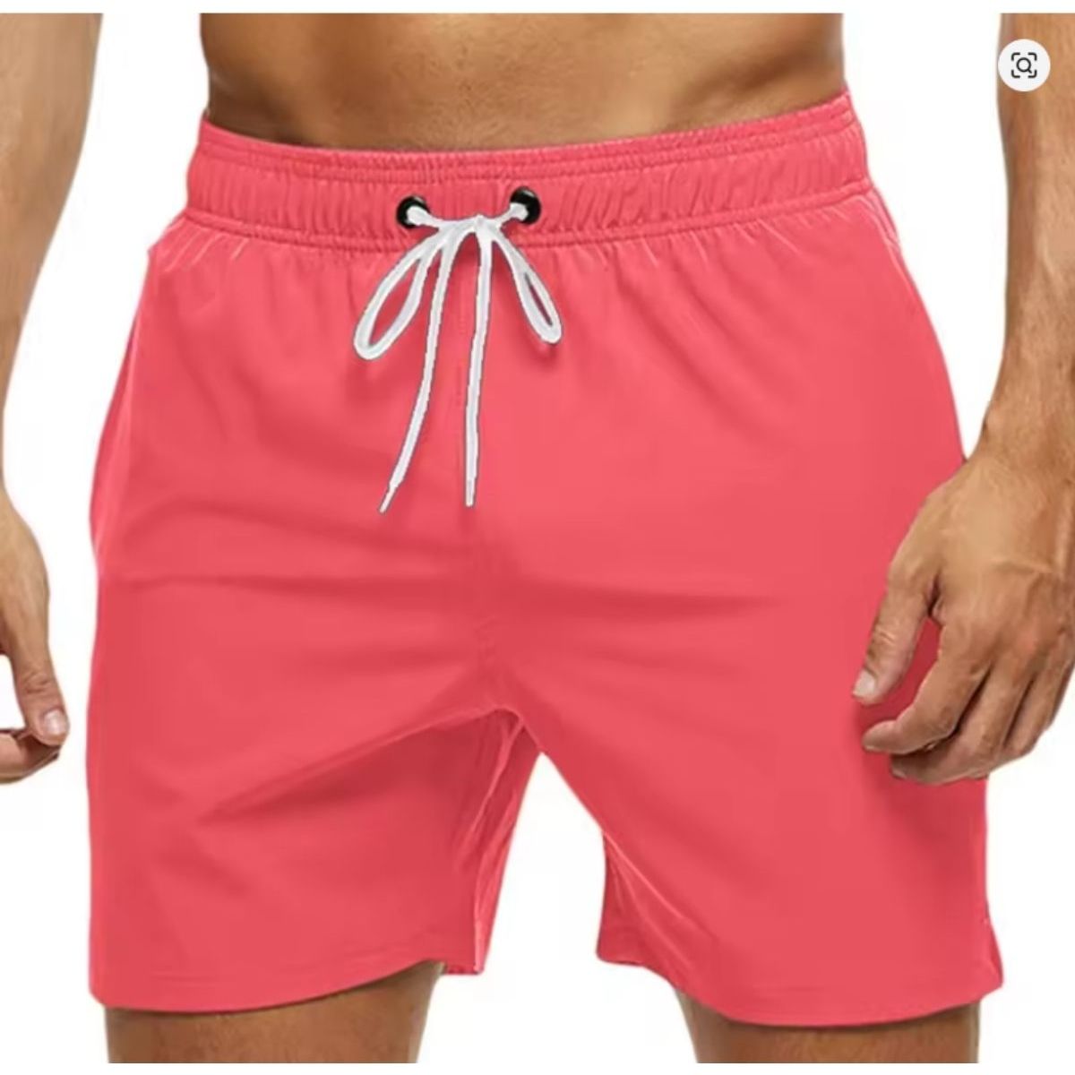 LOOK SHOP - Traje De Baño Hombre Forro Malla. Short Playa. Colores Lisos 006