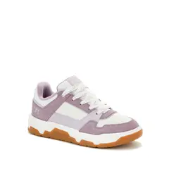 CAT - Zapatilla Cuero Mujer Script Lila