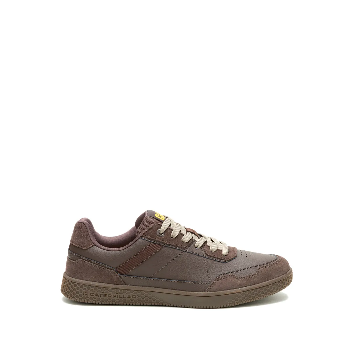CAT - Zapatilla Cuero Hombre Pause Retro Leather Café CAT