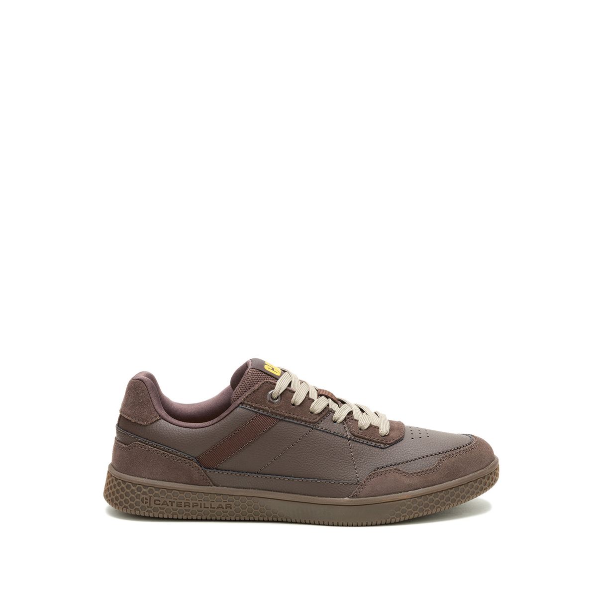 CAT - Zapatilla Cuero Hombre Pause Retro Leather Café CAT