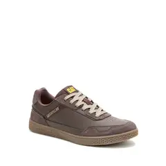 CAT - Zapatilla Cuero Hombre Pause Retro Leather Café