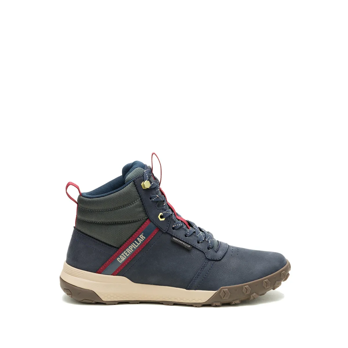 CAT - Zapatilla C/Caña Cuero Hombre Hex Ready Mid Wp Azul CAT