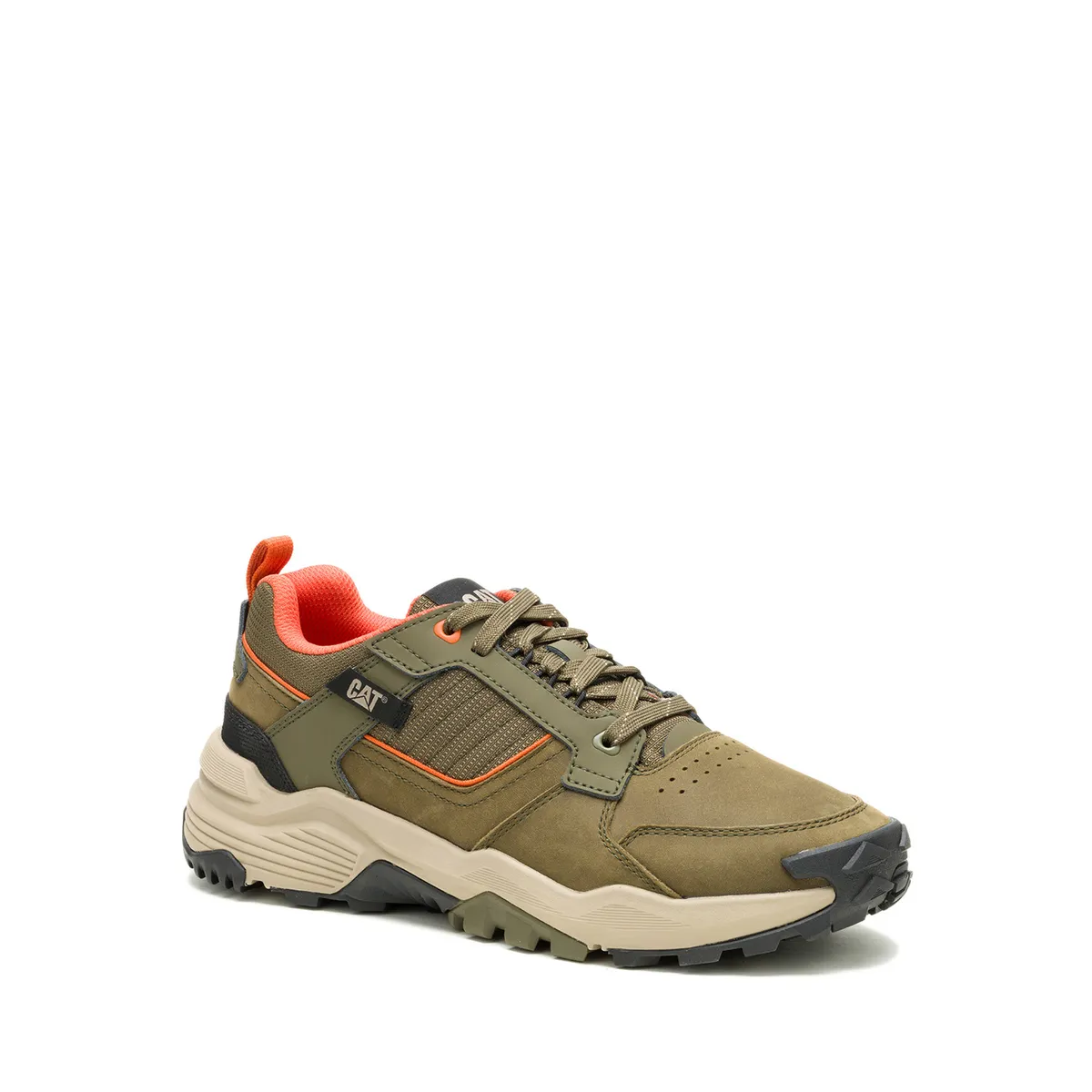 CAT - Zapatilla Cuero Hombre Grapple Leather Oliva CAT